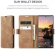 CaseMe 013 Samsung Galaxy S25 Ultra Hoesje Book Case met Standaard Bruin afbeelding 3