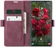 CaseMe 013 Samsung Galaxy S25 Ultra Hoesje Book Case met Standaard Rood afbeelding 1