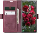 CaseMe 013 Samsung Galaxy S25 Ultra Hoesje Book Case met Standaard Rood