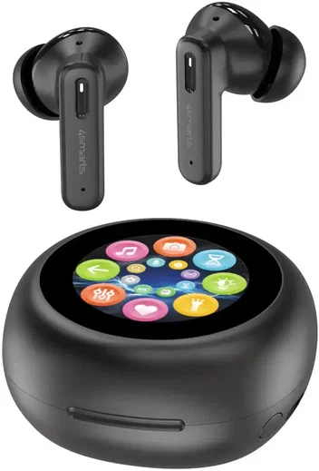 4smarts SkyBuds Screen ANC TWS Headset Draadloze Oordopjes Zwart afbeelding 1