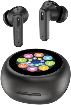 4smarts SkyBuds Screen ANC TWS Headset Draadloze Oordopjes Zwart