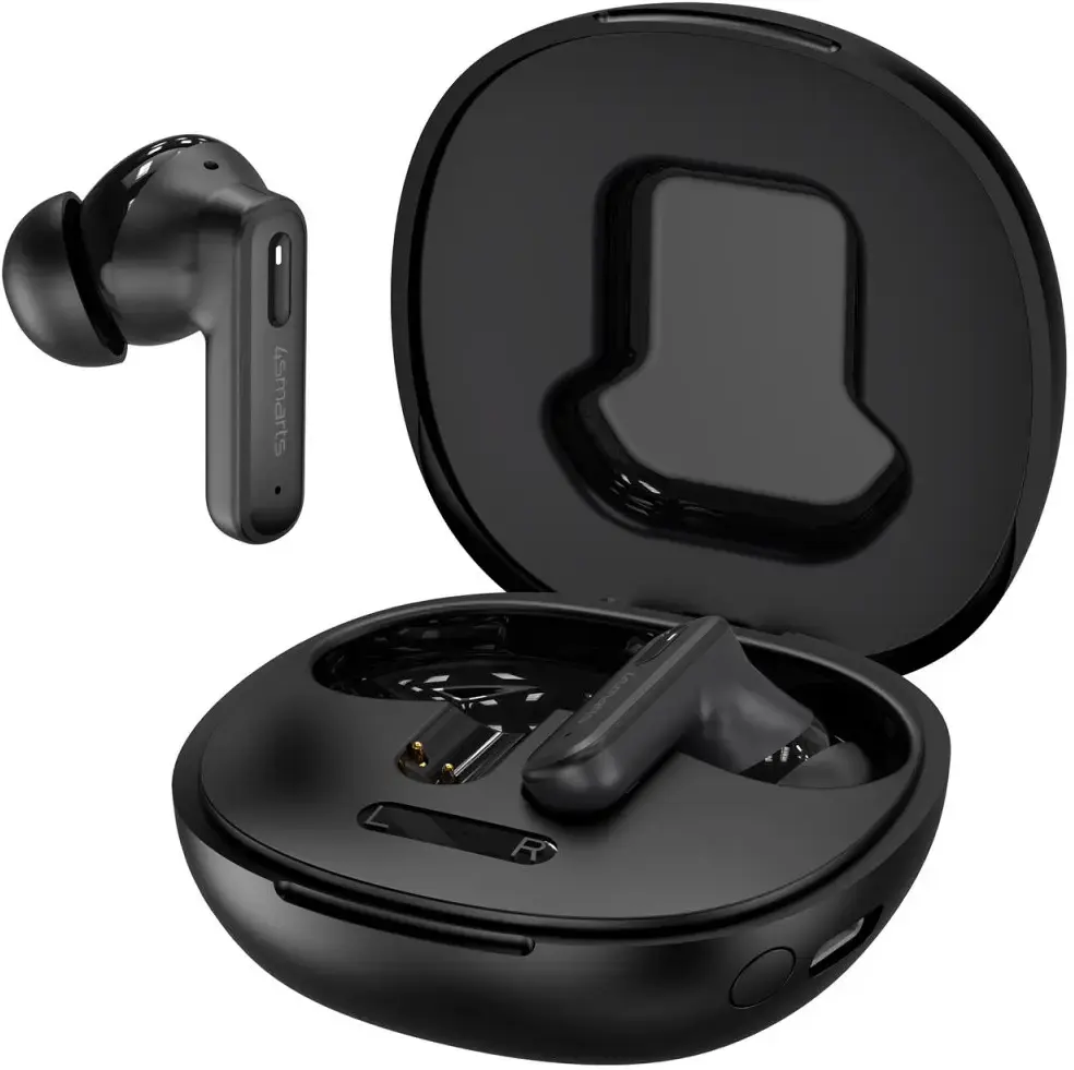 4smarts SkyBuds Screen ANC TWS Headset Draadloze Oordopjes Zwart afbeelding 9