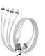 4smarts 4in2 Multi oplaadkabel 25cm Wit afbeelding 4