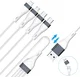 4smarts 4in2 Multi oplaadkabel 25cm Wit afbeelding 5