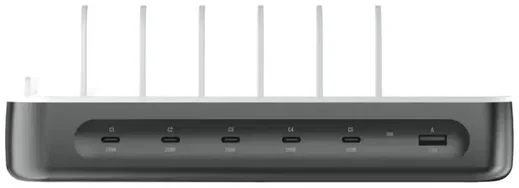 4Smarts Team 100W Laadstation 5x USB-C 1x USB-A Oplader Grijs afbeelding 9