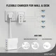 4smarts Charger GaN Flex Pro 200W 4 USB-C Wit afbeelding 3