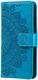 Xiaomi Redmi 14C Hoesje Mandala Book Case met Pasjeshouder Blauw afbeelding 5