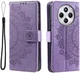 Xiaomi Redmi 14C Hoesje Mandala Book Case met Pasjeshouder Paars