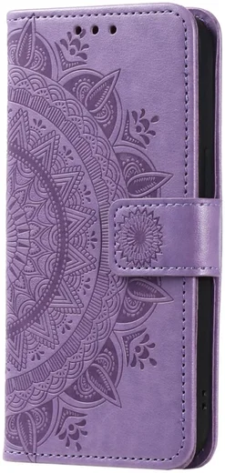 Xiaomi Redmi 14C Hoesje Mandala Book Case met Pasjeshouder Paars afbeelding 5