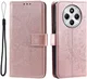 Xiaomi Redmi 14C Hoesje Mandala Book Case met Pasjeshouder Roze Goud