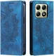 Xiaomi 14T Hoesje Mandala Book Case met Pasjeshouder Blauw