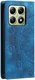 Xiaomi 14T Hoesje Mandala Book Case met Pasjeshouder Blauw afbeelding 10