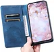 Xiaomi 14T Hoesje Mandala Book Case met Pasjeshouder Blauw afbeelding 8