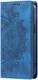 Xiaomi 14T Hoesje Mandala Book Case met Pasjeshouder Blauw afbeelding 9