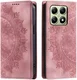 Xiaomi 14T Hoesje Mandala Book Case met Pasjeshouder Roze Goud