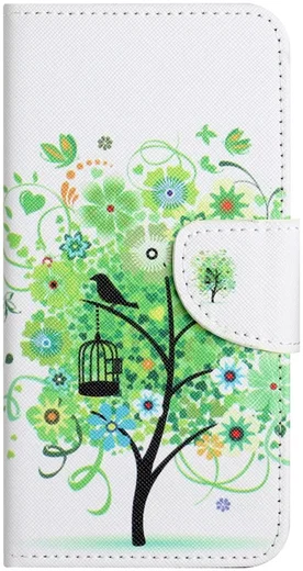 Samsung Galaxy A16 Hoesje Portemonnee Book Case Boom Print afbeelding 4