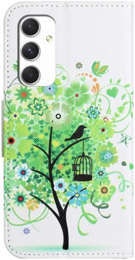 Samsung Galaxy A16 Hoesje Portemonnee Book Case Boom Print afbeelding 5