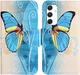Samsung Galaxy A16 Hoesje Portemonnee Book Case Vlinder Print