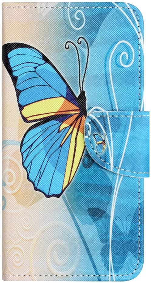 Samsung Galaxy A16 Hoesje Portemonnee Book Case Vlinder Print afbeelding 4
