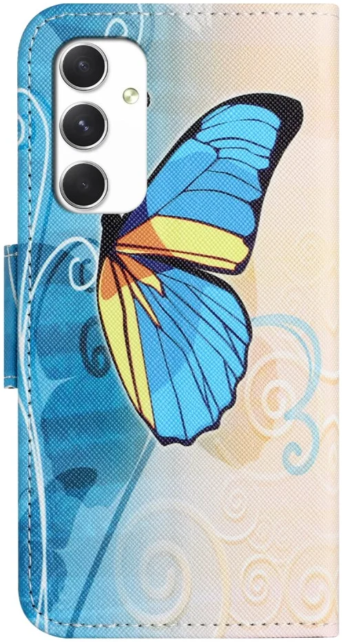 Samsung Galaxy A16 Hoesje Portemonnee Book Case Vlinder Print afbeelding 5