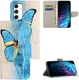 Samsung Galaxy A16 Hoesje Portemonnee Book Case Vlinder Print afbeelding 6