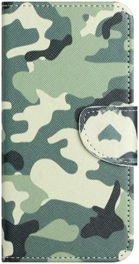 Samsung Galaxy A16 Hoesje Portemonnee Book Case Camouflage Print afbeelding 4
