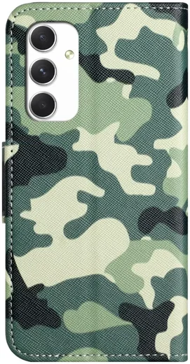 Samsung Galaxy A16 Hoesje Portemonnee Book Case Camouflage Print afbeelding 5