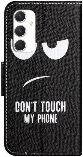 Samsung Galaxy A16 Hoesje Portemonnee Book Case Don't Touch Print afbeelding 5