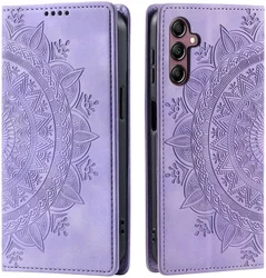 Samsung Galaxy A16 Hoesje Mandala Book Case met Pasjeshouder Paars afbeelding