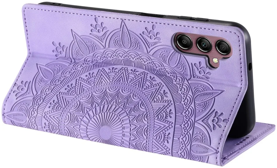 Samsung Galaxy A16 Hoesje Mandala Book Case met Pasjeshouder Paars afbeelding 5