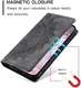 Samsung Galaxy A16 Hoesje Mandala Book Case met Pasjeshouder Zwart afbeelding 3