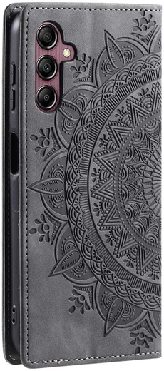 Samsung Galaxy A16 Hoesje Mandala Book Case met Pasjeshouder Zwart afbeelding 9