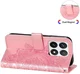 Xiaomi 14T Pro Hoesje Bloemen Print Wallet Book Case Roze afbeelding 8