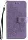 Xiaomi 14T Pro Hoesje Bloemen Print Wallet Book Case Paars afbeelding 9