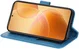 Xiaomi 14T Pro Hoesje Bloemen Print Wallet Book Case Blauw afbeelding 11