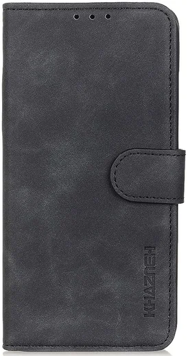 KHAZNEH Xiaomi Redmi A3 Hoesje Retro Wallet Book Case Zwart afbeelding 6