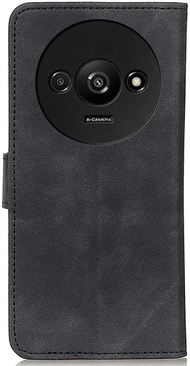 KHAZNEH Xiaomi Redmi A3 Hoesje Retro Wallet Book Case Zwart afbeelding 7