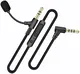 3.5mm Jack naar 3.5mm Jack Aux Kabel met Ingebouwde Microfoon 1.5M Zwart afbeelding 1