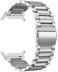 Samsung Galaxy Watch Ultra Bandje - Roestvrij Staal met Schakels - Zilver afbeelding