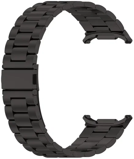 Samsung Galaxy Watch Ultra / 2 Bandje - Roestvrij Staal Vlindersluiting - Zwart afbeelding 1
