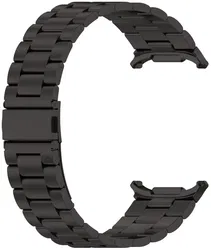 Samsung Galaxy Watch Ultra Bandje - Roestvrij Staal met Vlindersluiting - Zwart afbeelding