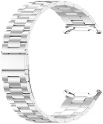 Samsung Galaxy Watch Ultra Bandje - Roestvrij Staal met Vlindersluiting - Zilver afbeelding