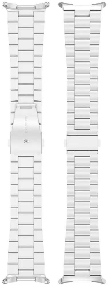 Samsung Galaxy Watch Ultra / 2 Bandje - Roestvrij Staal Vlindersluiting - Zilver afbeelding 7