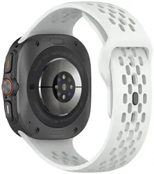 Samsung Galaxy Watch Ultra Bandje / 47MM / Siliconen / Wit afbeelding