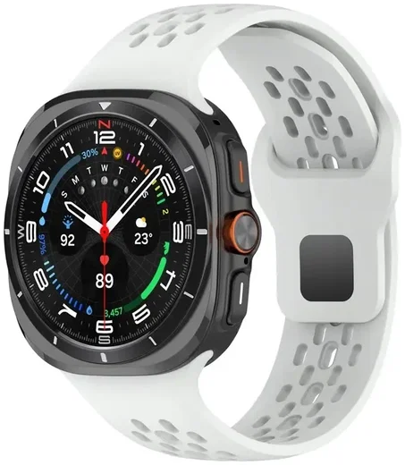 Samsung Galaxy Watch Ultra Bandje / 47MM / Siliconen / Wit afbeelding 2