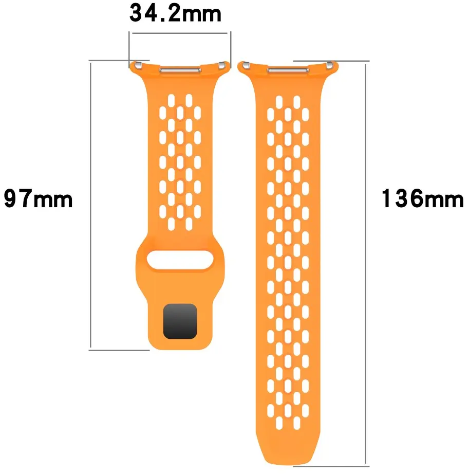 Samsung Galaxy Watch Ultra Bandje / 47MM / Siliconen / Zwart afbeelding 7