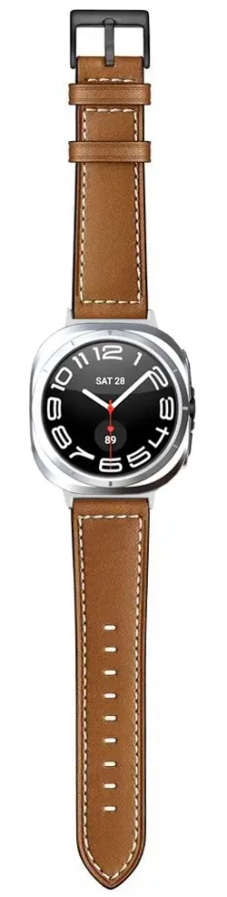 Samsung Galaxy Watch Ultra Bandje - Duurzaam Kalfsleer - 47MM - Bruin afbeelding 4