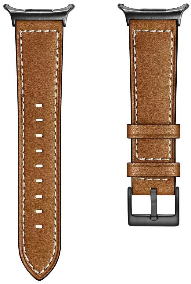 Samsung Galaxy Watch Ultra Bandje - Duurzaam Kalfsleer - 47MM - Bruin afbeelding 5