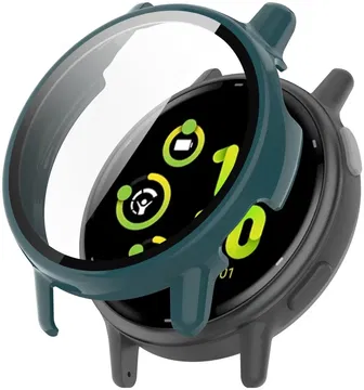 Garmin Vivoactive 5 Hoesje -  Bumper met Tempered Glass -  Groen