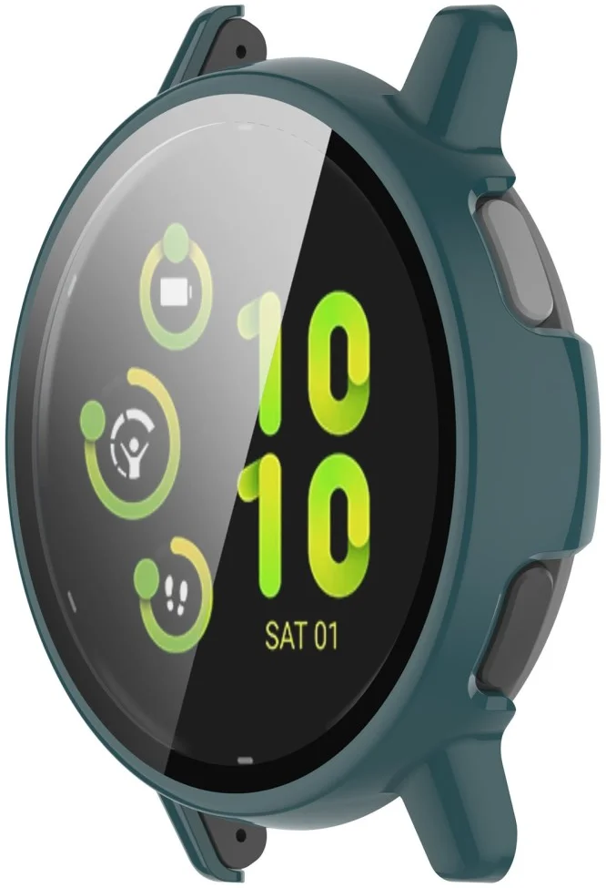Garmin Vivoactive 5 Hoesje -  Bumper met Tempered Glass -  Groen afbeelding 4
